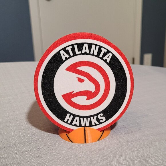 Atlanta Hawks Coaster Set - 3D Printed - (Set of 4) - Picture 1 of 4